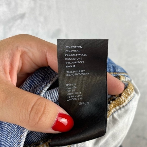 BDG Urban Outfitters Relaxed Straight Jeans Distressed Blue Mens Size 31 - Picture 9 of 9